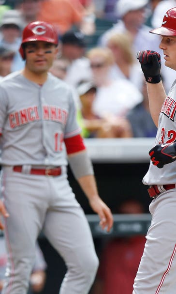 Bruce ties Larkin in Reds all-time mark in loss to Rockies